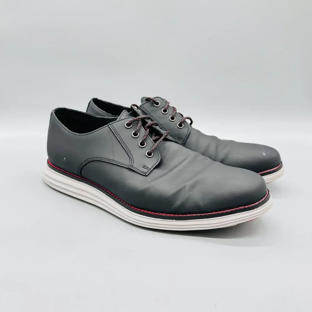 Cole Haan Shoes Mens 9 Gray Leather OriginalGrand Derby Oxford Dress Comfort